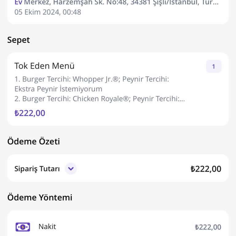 Getir'de Burger King Siparişi: Yola Çıkmayan Yemek Krizi