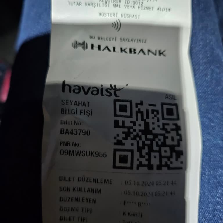 E-Bilet Uygulamasında Kayıt Sorunu ve Fişlerin Okunabilirliği