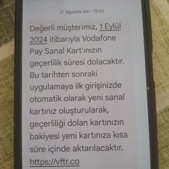 Vodafone Sanal Kart Mağduriyeti ve Yanıltıcı Bilgilendirme