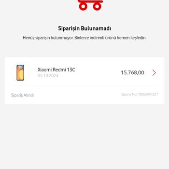 Vodafone Sipariş Takibi ve İptal Sorunu