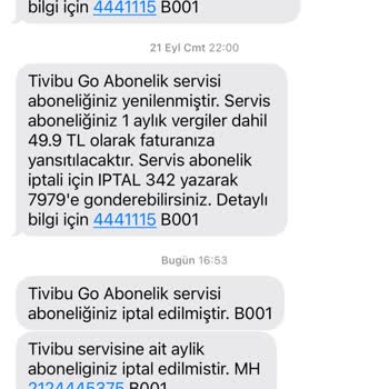 Tivibu Go Aboneliği İptali ve Haksız Ücretlendirme Sorunu