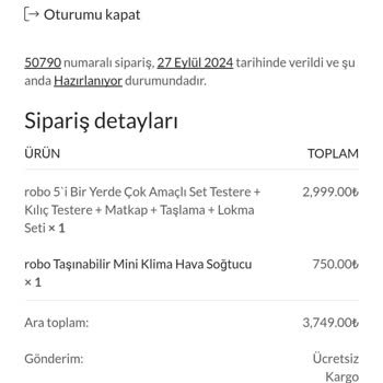 Eksik ve Hasarlı Ürün Teslimatı