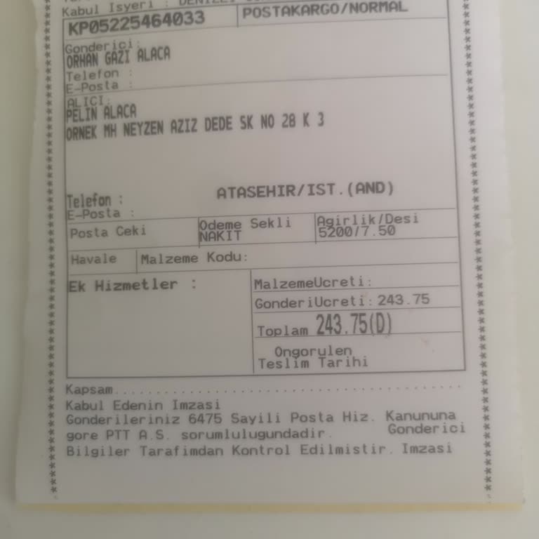 PTT Kargo Teslimat Sorunu ve Ulaşılamayan Şube