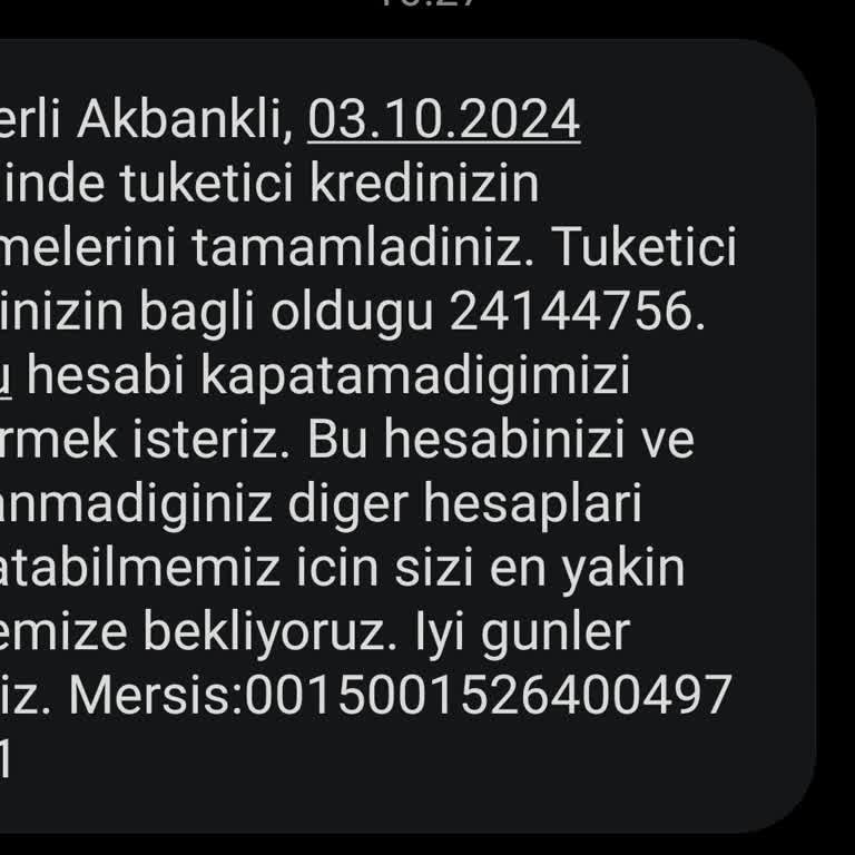 Kredi Hesabının Kapatılamaması Mağduriyeti