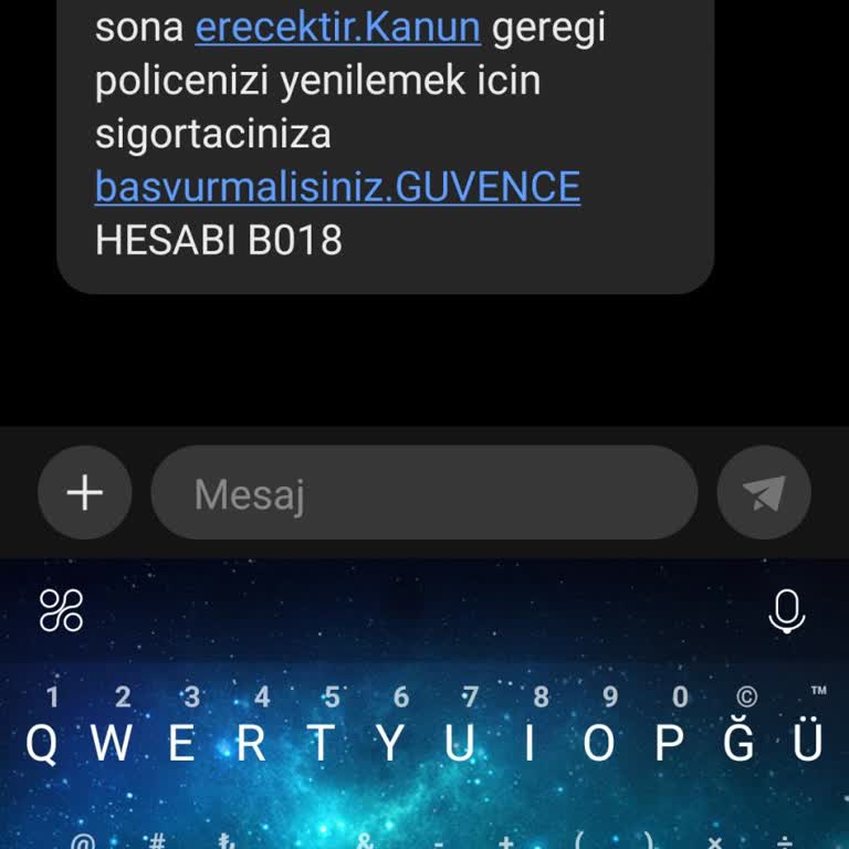 Üzerime Kayıtlı Olmayan Araç İçin Yanlış Mesaj Sorunu