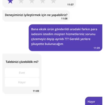 Yanlış Ürün ve Yetersiz Müşteri Hizmeti