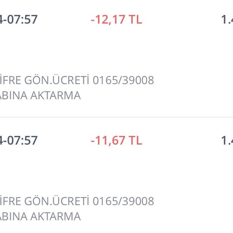 Hesabımdan İzinsiz Para Çekimi ve Bilgilendirme Eksikliği