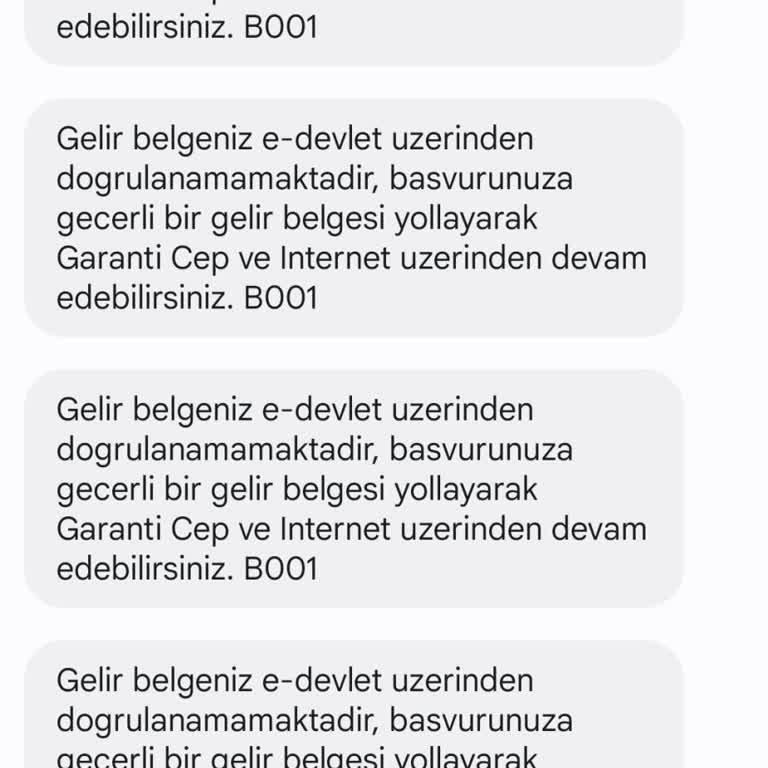 Gelir Belgesi Doğrulama Sorunu ve Müşteri Hizmetlerine Ulaşamama