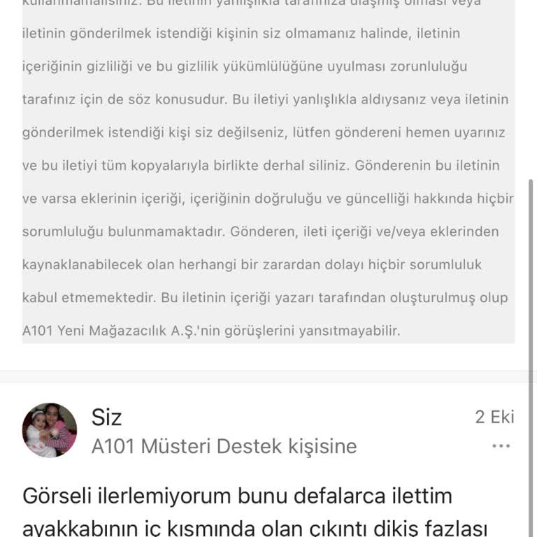 Skechers Ayakkabı Sorunu ve A101 İletişim Zorluğu