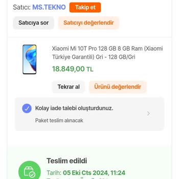 Xiaomi Ürününde Kutu ve Garanti Sorunu