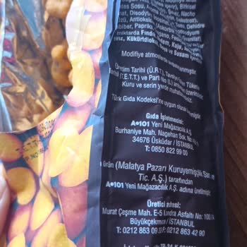 Çerezya Soslu Fıstık Cipsinde Çürük Sürprizi