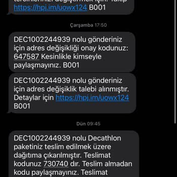Yanlış Adrese Teslimat ve İletişim Sorunu