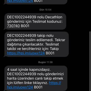 Yanlış Adrese Teslimat ve İletişim Sorunu