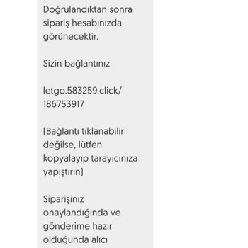 Şüpheli Mesaj ve Güvenlik Endişesi