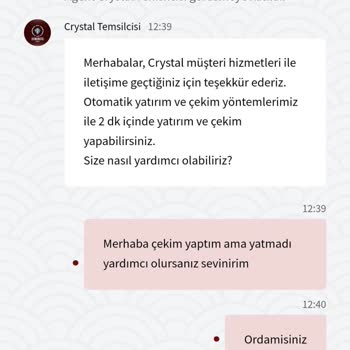 Crystal Casino'da Ödeme Sorunu