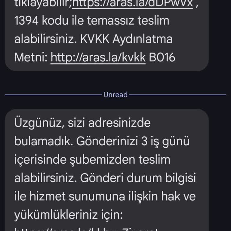 Kargo Teslimatında Yaşanan Sorun ve Yanlış Bildirim