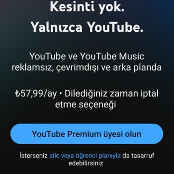 Turkcell Superonline Ücretsiz Youtube Üyeliği Sorunu