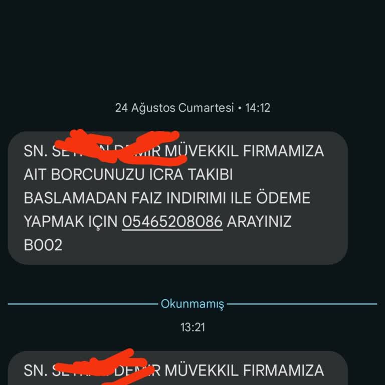 Yanıltıcı Borç Bildirimi ve Kişisel Veri İhlali Şikayeti