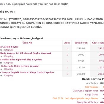 Kitapsec'in Tedarik ve İade Sorunları