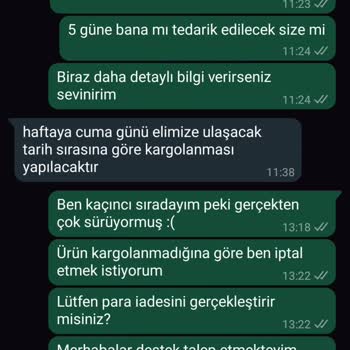 Geciken Sipariş ve İptal Talebi Sorunu