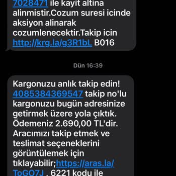 Aras Kargo'nun Teslimat Sorunu ve İletişim Eksikliği