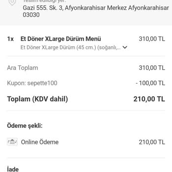 İptal Edilen Siparişler ve Geciken İadeler