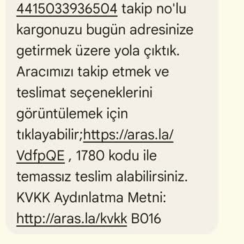 Aras Kargo Durugöl Şubesi'nde Teslimat Sorunu