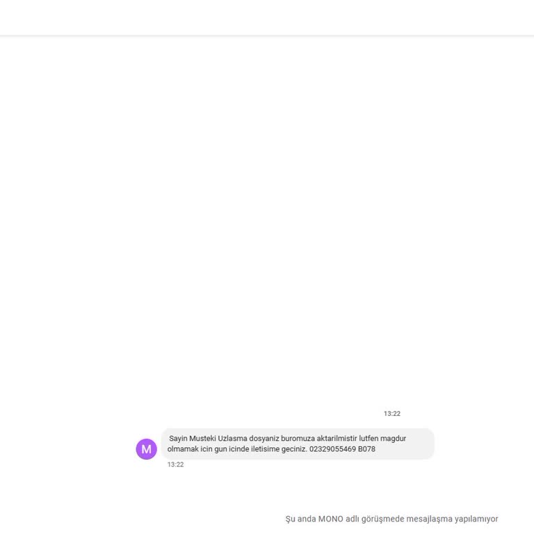 Yanlışlıkla Gönderilen Arabuluculuk Mesajı