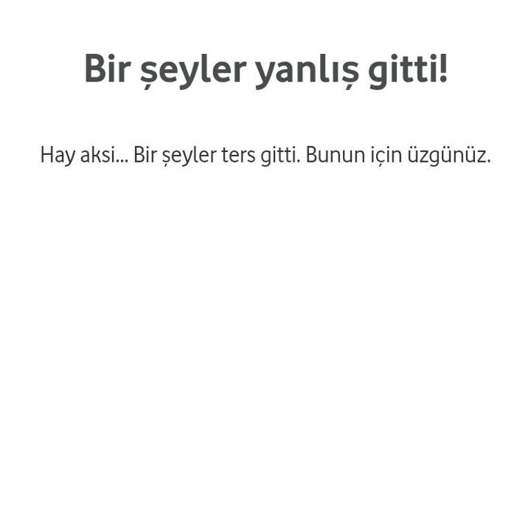 Vodafone Hediye Çarkı Sorunu: Sürekli Hata Mesajı