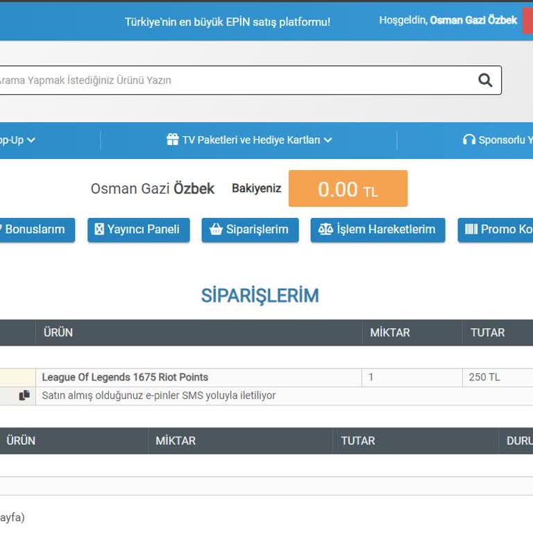 Epin Kodları ve Müşteri Hizmetleri Sorunu