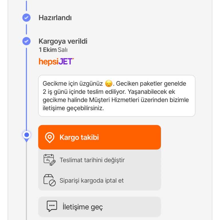 Hepsiburada Siparişim Teslim Edilmiyor ve İletişim Sorunları Yaşıyorum