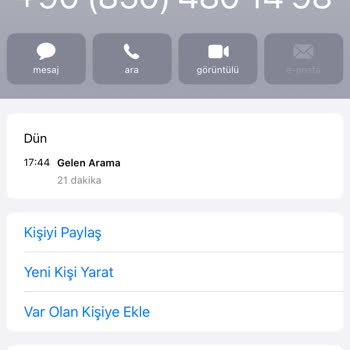 0850 480 14 98 Şüpheli Arama Ve Kimlik Bilgisi Güvenliği