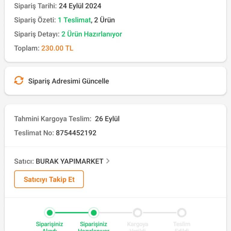 Trendyol Siparişimde Uzun Süreli Bekleme ve İletişim Sorunları