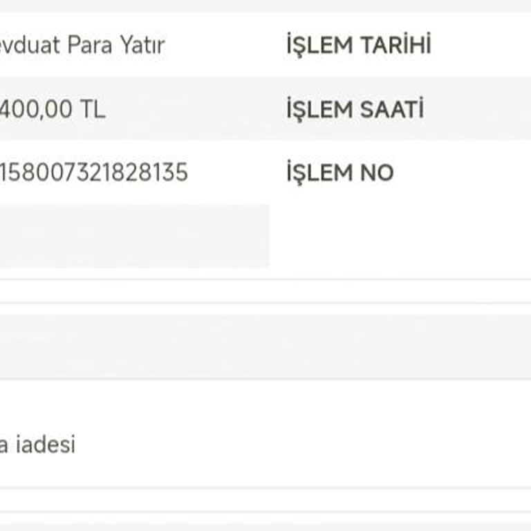 ATM'de Kalan Paranın Eksik İadesi
