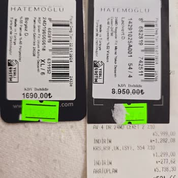 Yanıltıcı Fiyat Etiketleriyle Karşılaştım