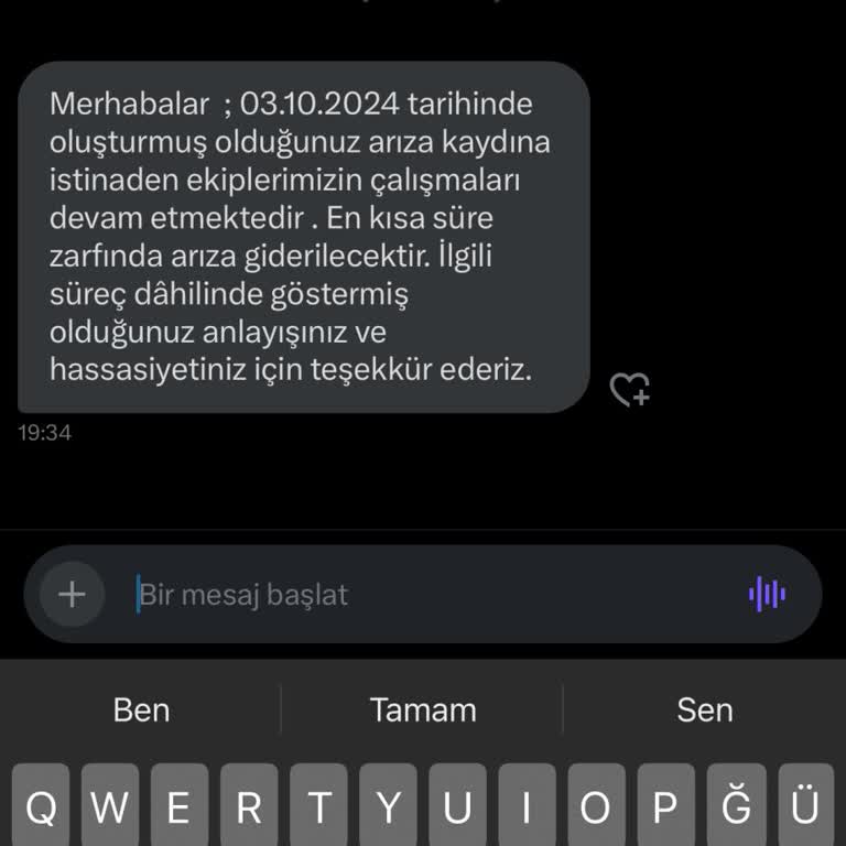 İnternet Kesintisi ve Müşteri Hizmetleri Sorunu