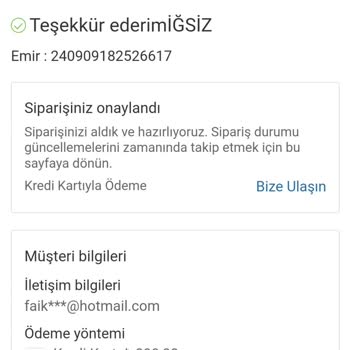 Ürün Teslimatı ve İletişim Sorunları