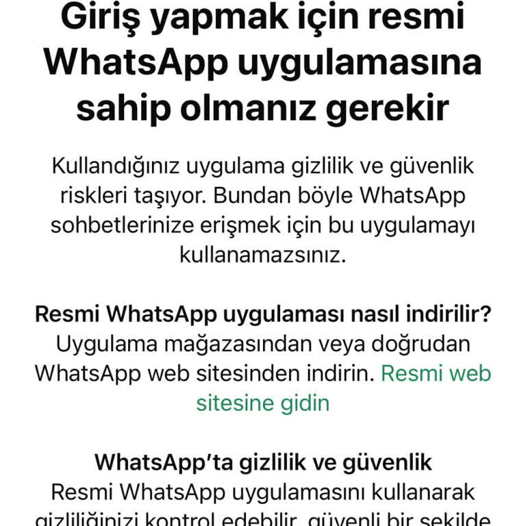 WhatsApp Giriş Sorunu: Kod Gelmiyor