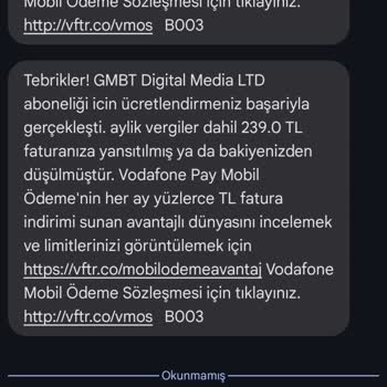 Onayım Olmadan Başlatılan Abonelik Mağduriyeti