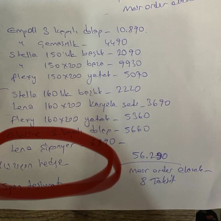 Gündoğdu Mobilya'dan Eksik Teslimat ve Ekstra Ücret Sorunu