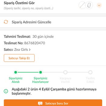 Trendyol'da Kargoya Verilmeyen Sipariş Sorunu
