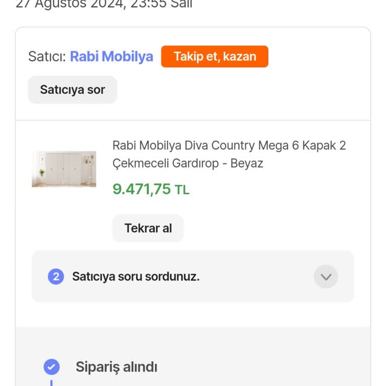 Rabi Mobilya Teslimat Gecikmesi Ve Müşteri Hizmetleri Sorunu