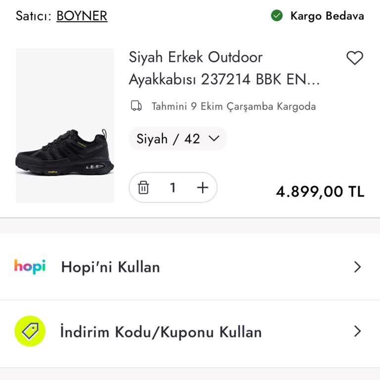 İndirim Kuponu Hatası