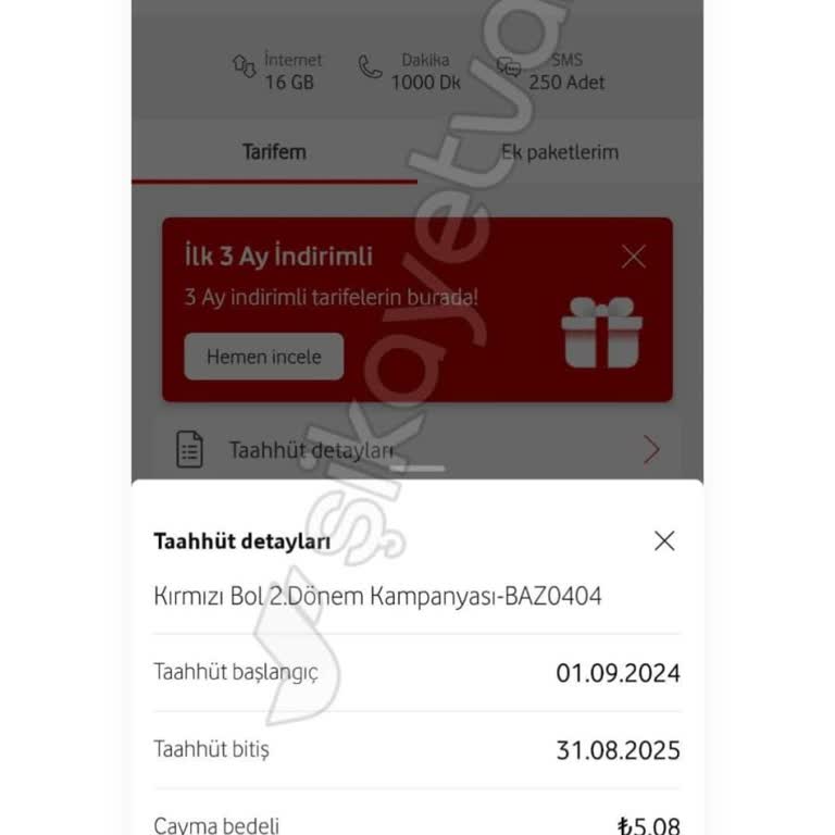 Vodafone Tarifem Hakkında Bilgi Eksikliği Ve Fiyat Artışı Sorunu
