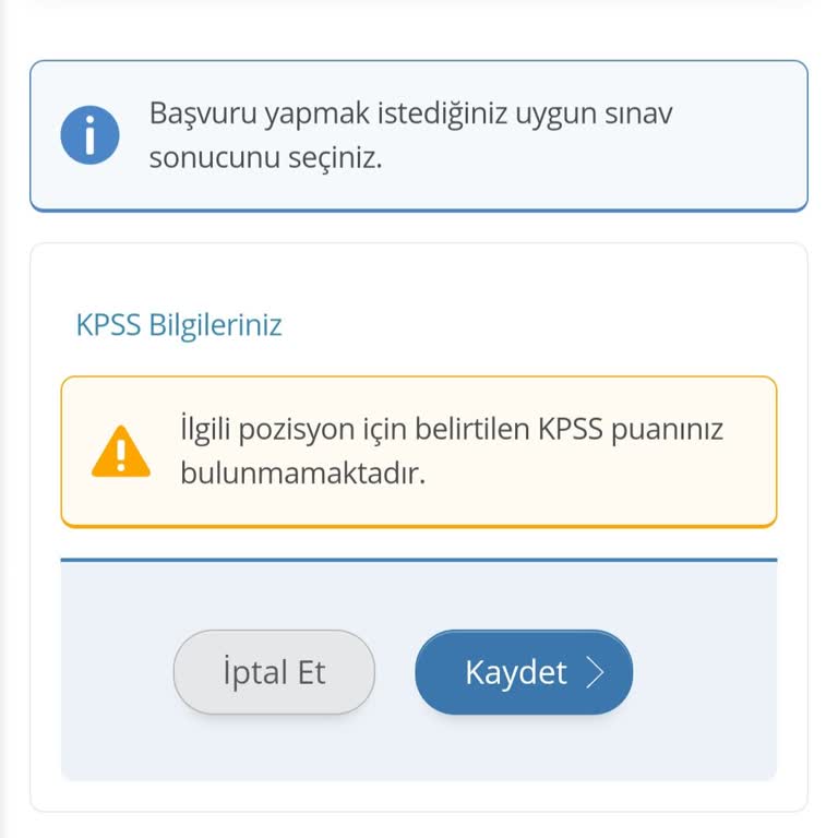 KPSS Puanıyla İlgili Başvuru Sorunu ve Çözüm Arayışı