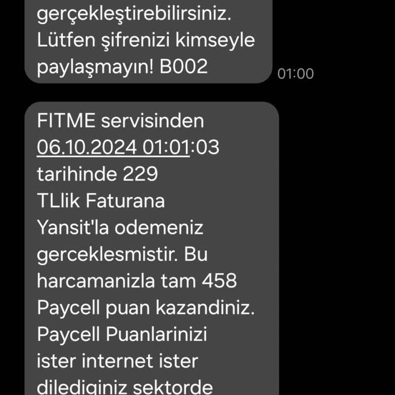 Habersiz Fitme üyeliği ve operatör faturama yansıyan ücret