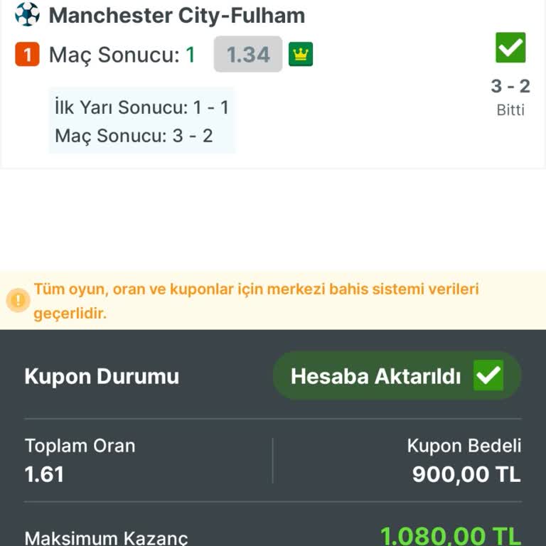 Yanlış Kazanç Hesaplaması ve Maç İptali Sorunu