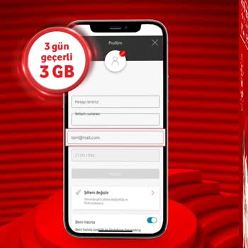 Vodafone Yanımda Uygulamasında Hediye İnternet Sorunu