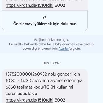 Teslimat Sözü Verilip Yerine Getirilmeyen Kargo Hizmeti