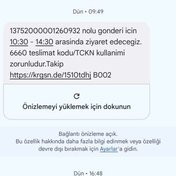 Teslimat Sözü Verilip Yerine Getirilmeyen Kargo Hizmeti